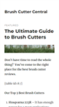 Mobile Screenshot of brushcuttercentral.com