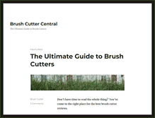 Tablet Screenshot of brushcuttercentral.com